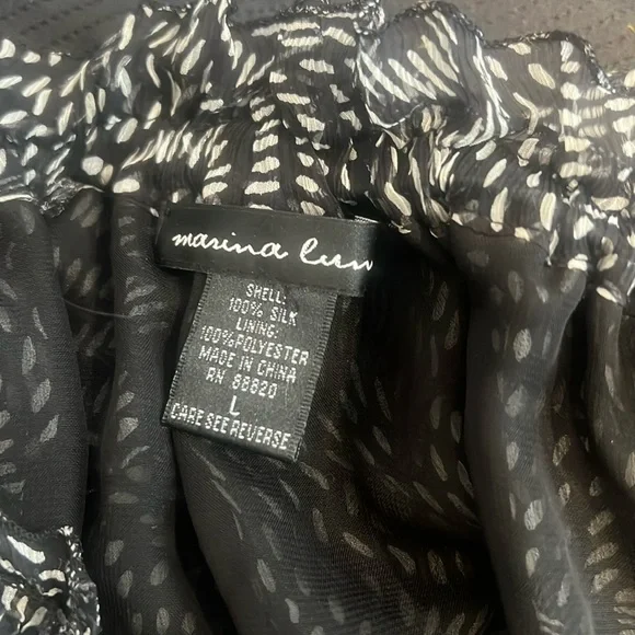 Marina Luna Modern Silk Top - Picture 6 of 6